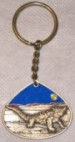 Horny devil - brass cast key chain