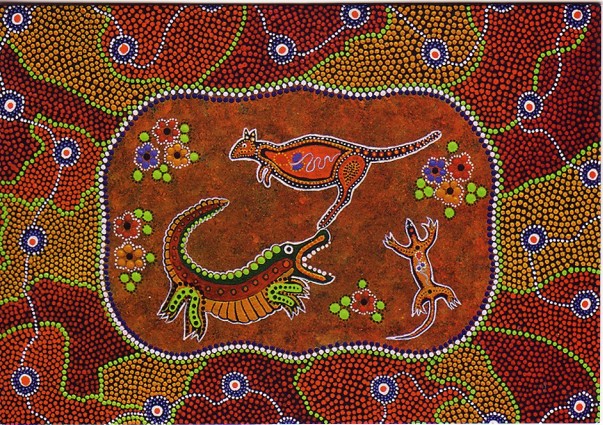 aboriginal dot art. Aboriginal Dot Art folding