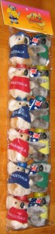 Clip-on koalas in hats & vests in sets