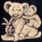 Koala bronze pin