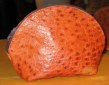 ostrich leather purse