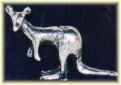Kangaroo pewter figurine