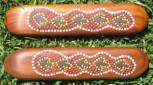 Mulga dot art clap sticks