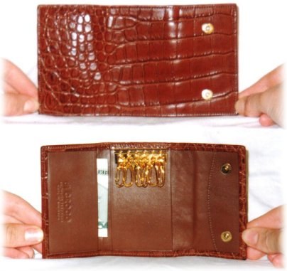 key case when open brown matt finishing