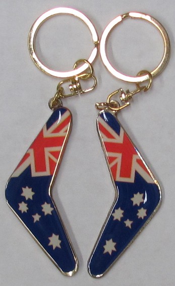 Australian flag metal key chains