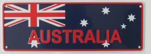 Australian Flag number plate