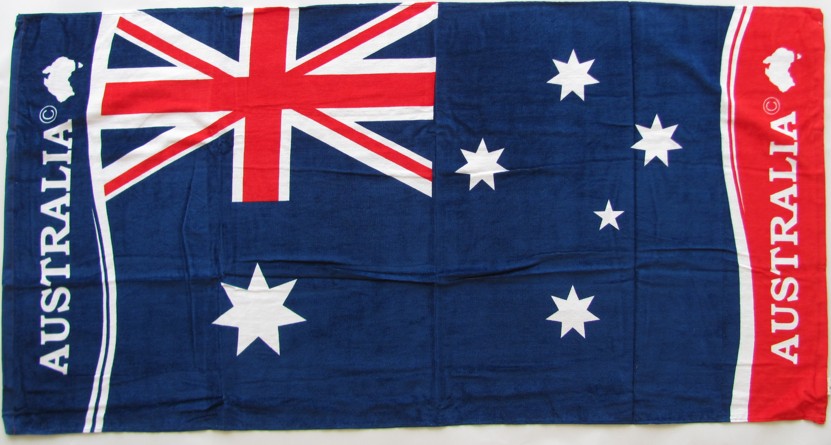 Australian National Flag large beach towel