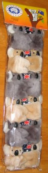 Clip-on koalas with flag in sets