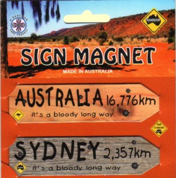 Australian Roadsign Fridge Magnets