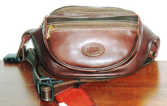 Exotic Christmas gift for man - kangaroo leather fanny pack