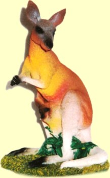 polyresin kangaroo figurine