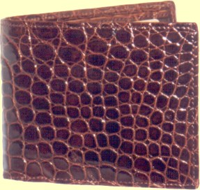 top of the range crocodile leather wallet for men in oxblood glazed