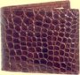 Crocodile leather wallet