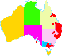 koala distribution map